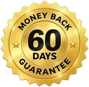 60-day money-back guarantee seal